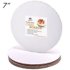 7" Round Coated Cakeboard, 6 ct