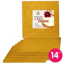 14" Gold Square Drum 1/2", 6 count