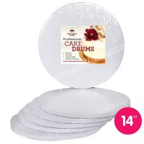 14" White Round Drum 1/2", 6 count