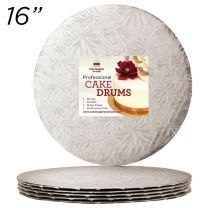 16" Silver Round Thin Drum 1/4", 25 count