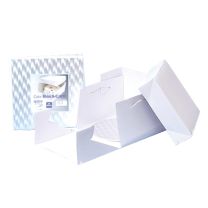 12" White Square Cake Card and Cake Box