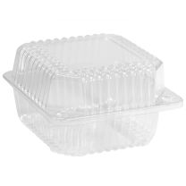  5" Deep Square Hinge Container, 100 ct 