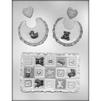 5" Baby Quilt & Bib Choc Mold