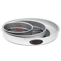 Fat Daddio's Round Cake Pan Set 6"-9"-12"