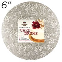 6" Silver Round Thin Drum 1/4"