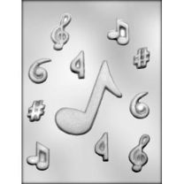 Music Note Assortment Choc Mold