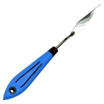 1.5" Carbon Steel Offset Trowel Style Spatula, Diamond Shape