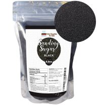 Sanding Sugar Black 8.8 oz by Cake SOS