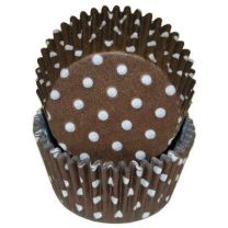 Brown Polka Dot Baking Cups, 500 ct.