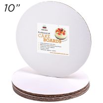 10" Round Coated Cakeboard, 25 ct