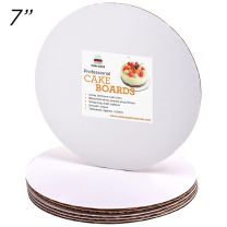 7" Round Coated Cakeboard, 12 ct