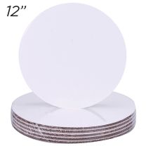 12" Round Coated Cakeboard, 25 ct