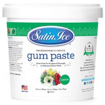 Satin Ice Gum Paste Green 2 lb.