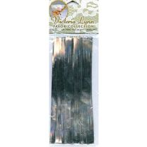 Silver 6" Twist Tie, 80ct