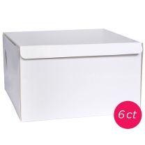 16x16x6 White Cake Box, 6 ct