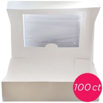 10x10x5 Window White Cake Box, 100 ct