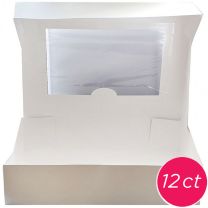 19x14x4 Window Cake Box, 12 ct