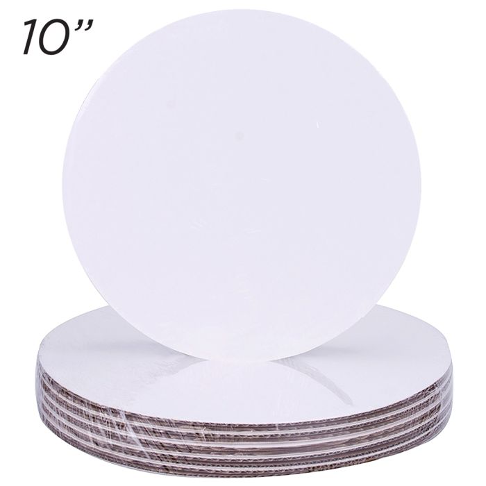 12 ct. 10 Round Coated Cakeboard
