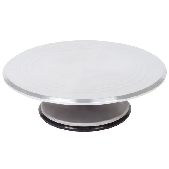 Revolving Cake Stand Turntable 12'' Decorating Rotating Aluminium New