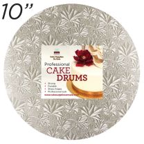 10" Silver Round Thin Drum 1/4"
