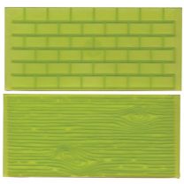 FMM Tree Bark and Brick Wall Impression Mat, Set 1