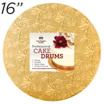 16" Gold Round Thin Drum 1/4"