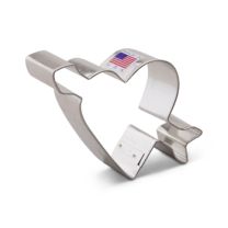 Cookie Cutter Heart with Arrow 3.5"