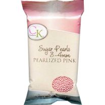Sugar Pearls 3-4mm - Pink, 16 oz