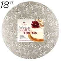 18" Silver Round Thin Drum 1/4"