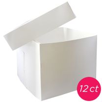 10x10x10 White Box 2 pieces, 12 ct