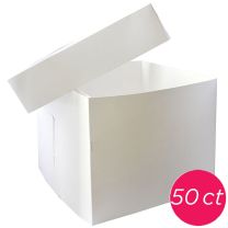 10x10x10 White Box 2 pieces, 50 ct