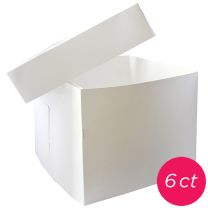12x12x10 White Box 2 pieces, 6 ct