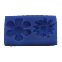 Silicone Mold - Medium Flower Set 5: 2" x 2 1/4" x 3/8"