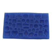 Silicone Mold - Assorted Gem Set 2: 1/8" x 3/4" x 1/8"