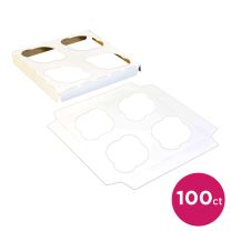 4 Count Cupcake Insert, 100 ct