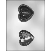 Heart Box W/roses Choc Mold