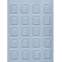1-1/4" Initial T Mint Choc Mold