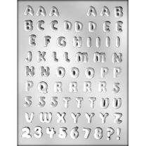 1/2" Letters/Numbers Choc Mold