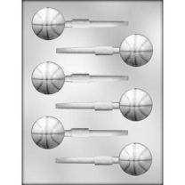 3D Basketball Sucker Choc Mold