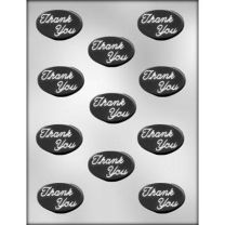 Oval Thank You Mint Choc Mold
