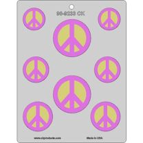 Peace Sign Assortment Mold