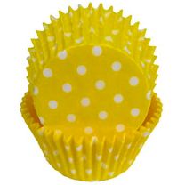 Yellow Polka Dot Baking Cups, 500 ct.