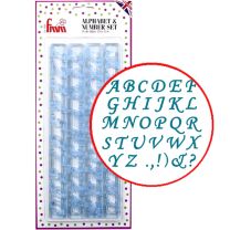Alphabet & Numbers Set - Script Uppercase 