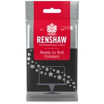 Renshaw Ready-To-Roll Fondant Icing Black 8.8 oz
