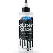 Black Glitter Glaze 10 oz. Bottle