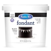 Satin Ice Fondant Black 2#