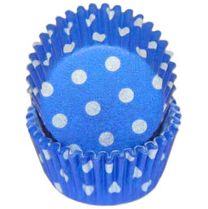 Blue Polka Dot Mini Baking Cups, 500 ct.