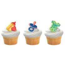 Baby Symbols Cupcake Rings, 12 ct