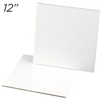 12" Square Coated Cakeboard, 6 ct