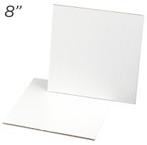 8" Square Coated Cakeboard, 6 ct
